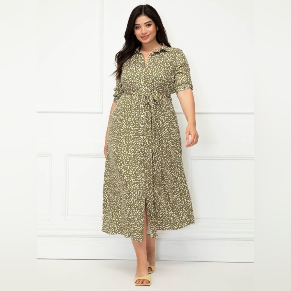 Eloquii Spring Dot Dress NWT Size 18